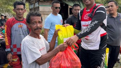 Patrac dan Ditreskrimum Polda Sulteng Gelar Enduro Race Sambil Berbagi Sembako