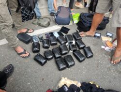 Polda Sulteng Ringkus 6 Kurir Sabu di Bandara Palu, Barang Bukti 16 Kilogram